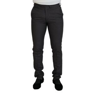 BENCIVENGA Brown Stripes Slim Fit Men Men's Pants